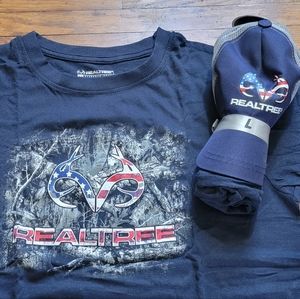 Realtree Patriotic Shirt & Hat Set